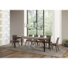 Table extensible carré moderne industriel 90×90-246 Everyday Catalogue