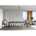 Uitschuifbare industriële minimalistische tafel hout metaal 90×180-440 Everyday Evolution Catalogus