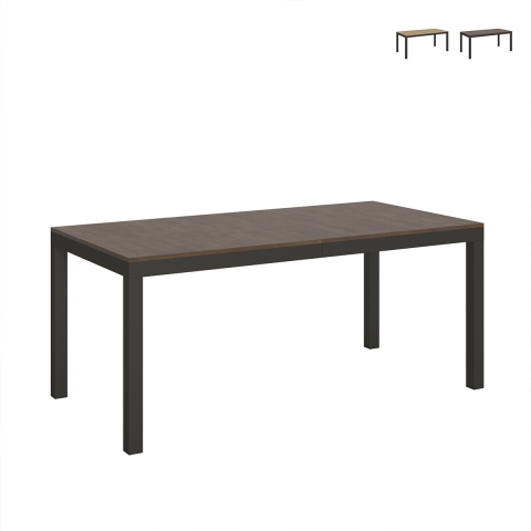 Table extensible minimaliste industriel bois fer 90×180-440 Everyday Evolution Promotion