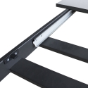 Uitschuifbare eettafel voor 8 personen 90×120-180 Ganty Afmetingen