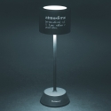 Lampe de table LED noire tactile rechargeable et réglable Victionary Réductions