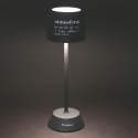 Lampe de table LED noire tactile rechargeable et réglable Victionary Catalogue