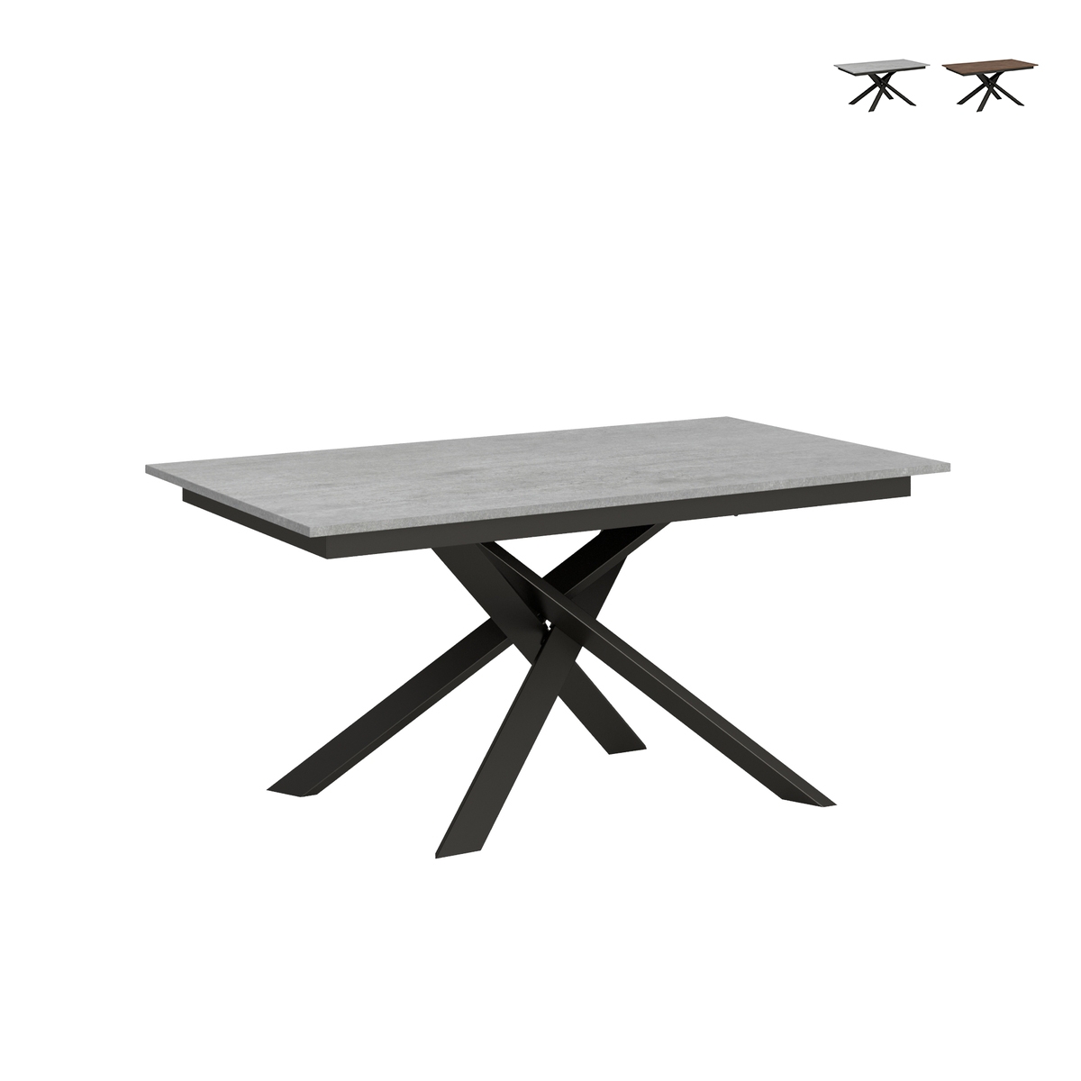 Table extensible design moderne 10 personnes 90×160-220 Ganty Promotion Table extensible design moderne 10 personnes 90×160-220 Ganty Promotion