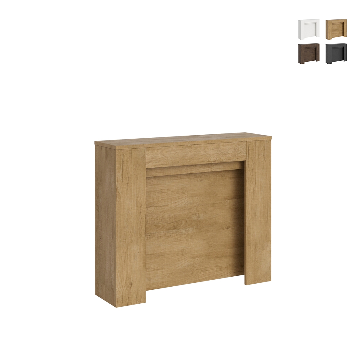 Console extensible pour entrée ou salle à manger, 10 personnes, 90×25-211 Kiba Choix