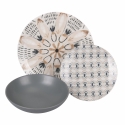 Servies set borden 18-delig porselein boho Bohemien stijl Verkoop