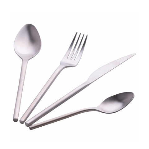 Set de couverts 24 pièces en acier inoxydable argent mat Gallery Promotion