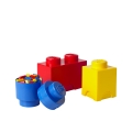 Set van 3 opbergdozen blauw rood geel LEGO Storage Brick Multi Pack Aanbieding