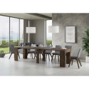 Uitschuifbare console tafel voor hal, woonkamer en eetkamer 90x49-307 Extra Afmetingen