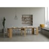 Console extensible bois naturel entrée salon 90x48-308 Basic Remises