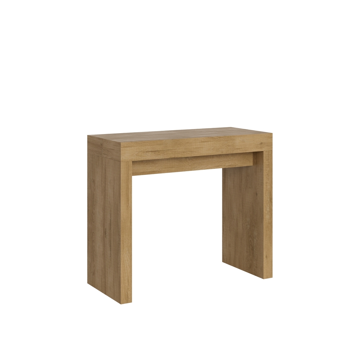 Uitschuifbare ruimtebesparende console 90x40-196 in hout Roxell Small Aanbieding Uitschuifbare ruimtebesparende console 90x40-196 in hout Roxell Small Aanbieding