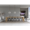 Console extensible design contemporain en bois 90x40-300 Naxy Remises