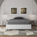 Eenpersoonsbed 120x200 in wit hout met lattenbodem Nuamo Aanbieding