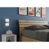 Tweepersoonsbed 160x190 hout zonder lattenbodem schuine hoofdsteun Ankel Korting
