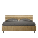 Tweepersoonsbed 160x190 hout zonder lattenbodem schuine hoofdsteun Ankel Verkoop
