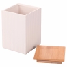 Grand pot de cuisine 10x10x14,5cm en grès couvercle 1080ml Modern Offre