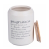 Pot en grès 12,5x18 pour chapelure couvercle bambou Victionary Promotion