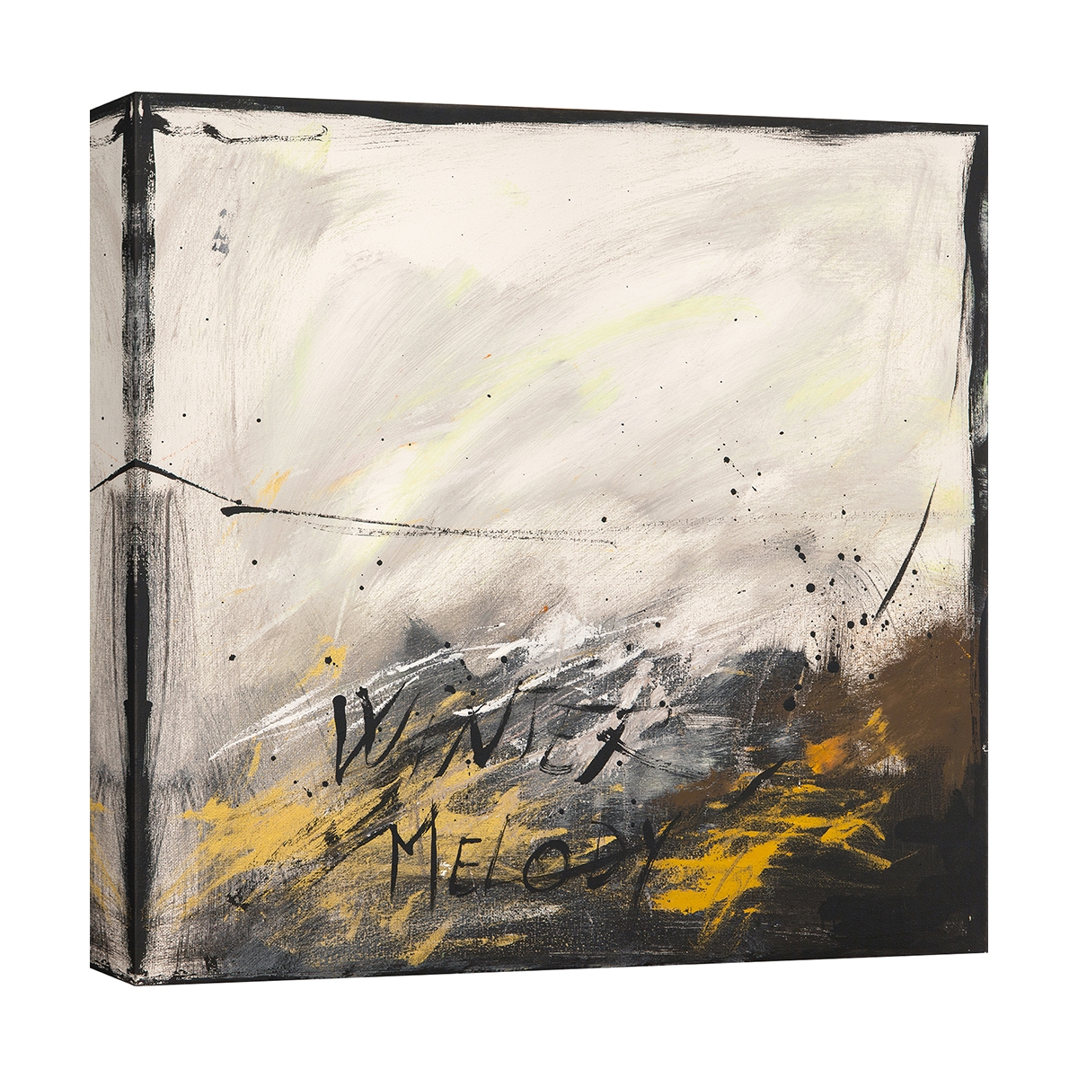 Modern abstract schilderij op canvas Winter Melody H. Romero Aanbieding Modern abstract schilderij op canvas Winter Melody H. Romero Aanbieding