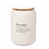 Biscottière en céramique avec couvercle bambou 12,5x18 Victionary Vente