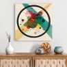 Moderne abstracte canvasprint Circles in a Circle Wassily Kandinsky Korting