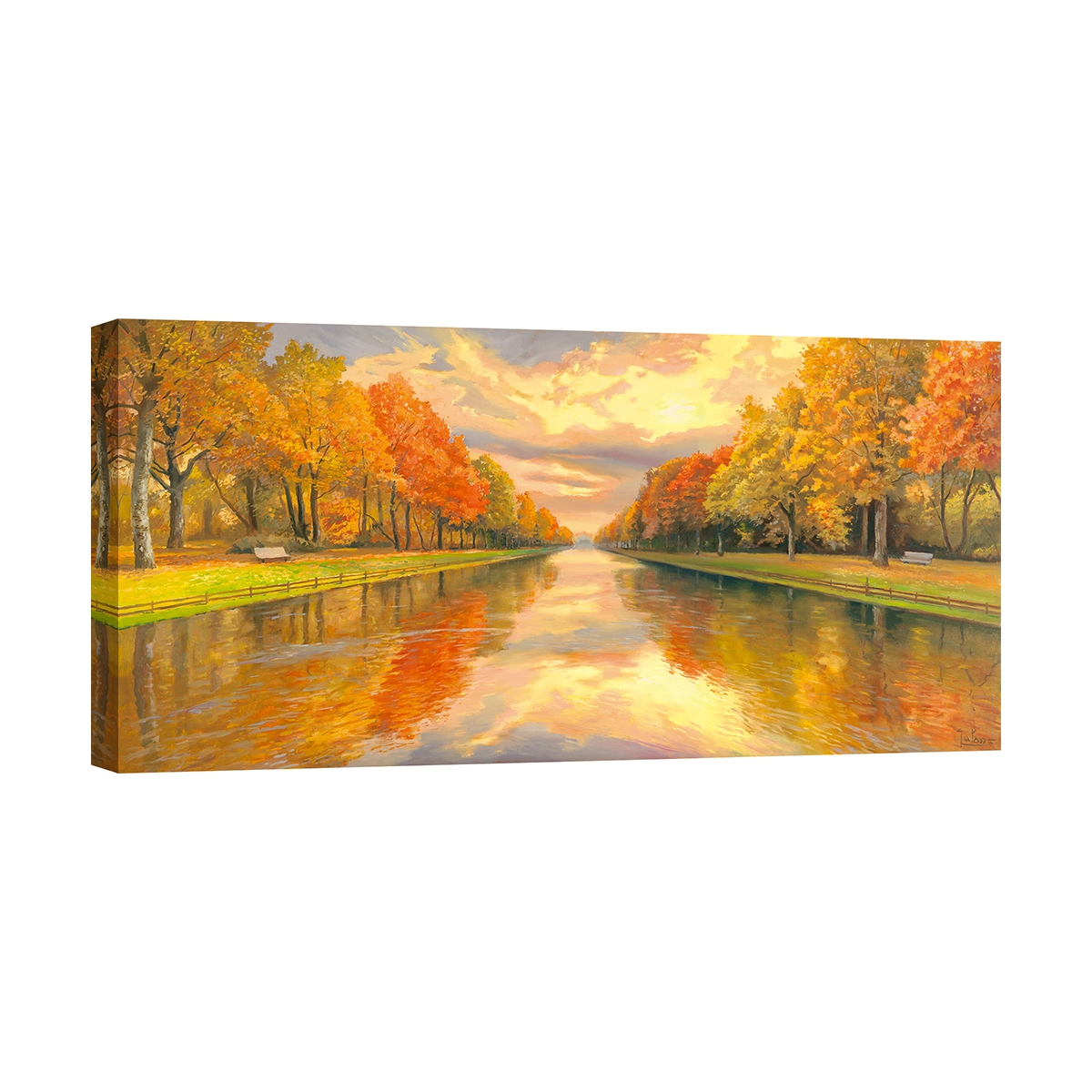 Impression sur toile forêt et bois Boulevard sur l'eau Adriano Galasso Promotion Impression sur toile forêt et bois Boulevard sur l'eau Adriano Galasso Promotion