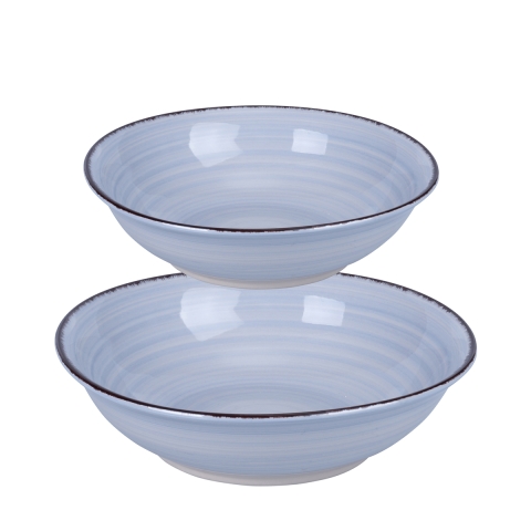 Set 2 grote en kleine slakom voor keuken tafel in aardewerk 4 Toni Aanbieding