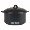 Compacte zwarte gres kaasstolp met deksel 320 ml Bigismore Verkoop