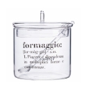 Présentoir à fromage avec couvercle et cuillère en verre transparent Victionary Vente