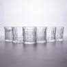 Set van 6 waterglazen, doorzichtig glas, New Vintage Verkoop