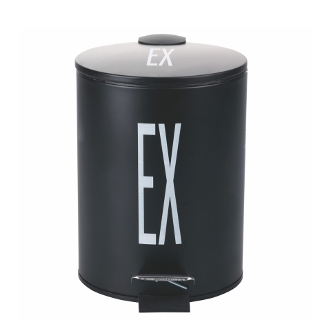 Poubelle de cuisine 3L avec pédale et seau amovible noire Ex Bigismore Promotion
