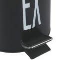 Poubelle de 3l cuisine avec pédale seau amovible noire Ex Bigismore Offre