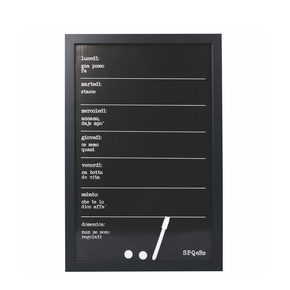Tableau magnétique mural agenda hebdomadaire 60x40 Week SPQeRe Promotion Tableau magnétique mural agenda hebdomadaire 60x40 Week SPQeRe Promotion