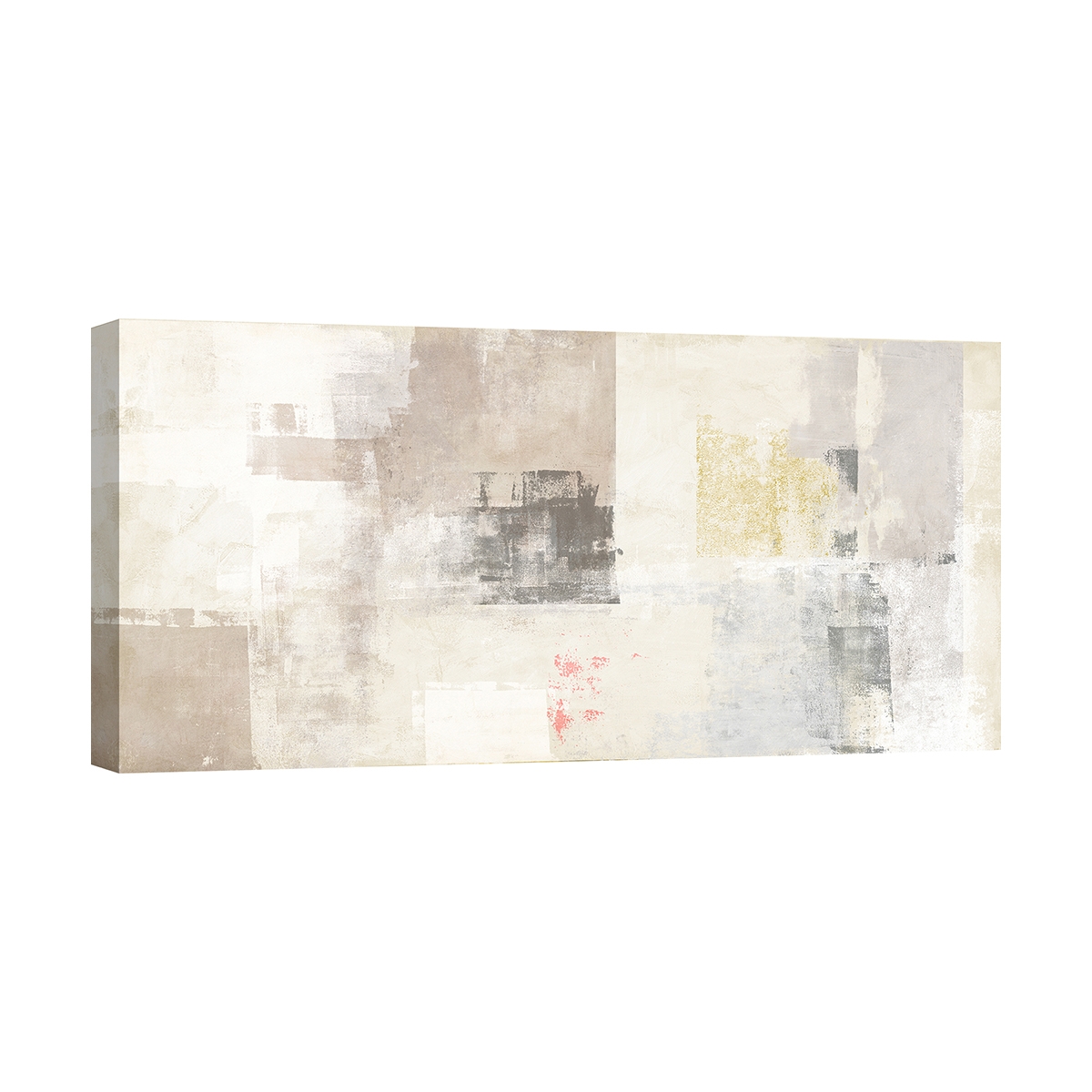 Abstract schilderij beige en wit op canvas Natural Ludwig Maun Aanbieding Abstract schilderij beige en wit op canvas Natural Ludwig Maun Aanbieding
