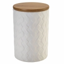 Ensemble de 3 bocaux de cuisine en céramique couvercle Shade of Shape Geometrie Vente