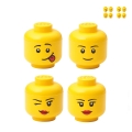 LEGO Hoofd Stapelbare Opbergcontainers Mini Set 4 Aanbieding