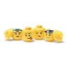LEGO Hoofd Stapelbare Opbergcontainers Mini Set 4 Korting