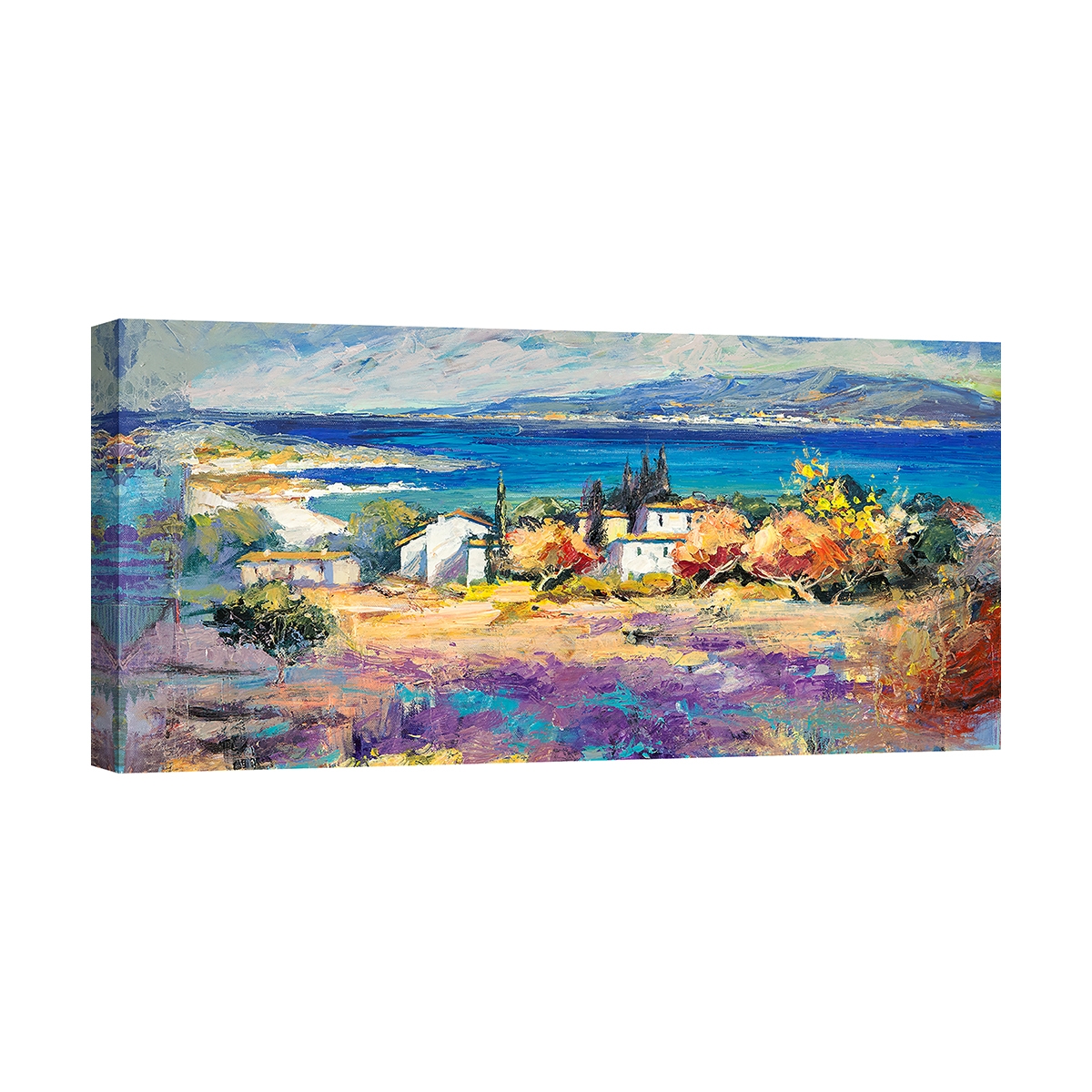 Tableau sur toile paysage marin Côte méditerranéenne Luigi Florio Promotion Tableau sur toile paysage marin Côte méditerranéenne Luigi Florio Promotion