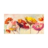Gekleurd bloemenkunstwerk op canvasdoek Nel vento Luigi Florio Aanbod