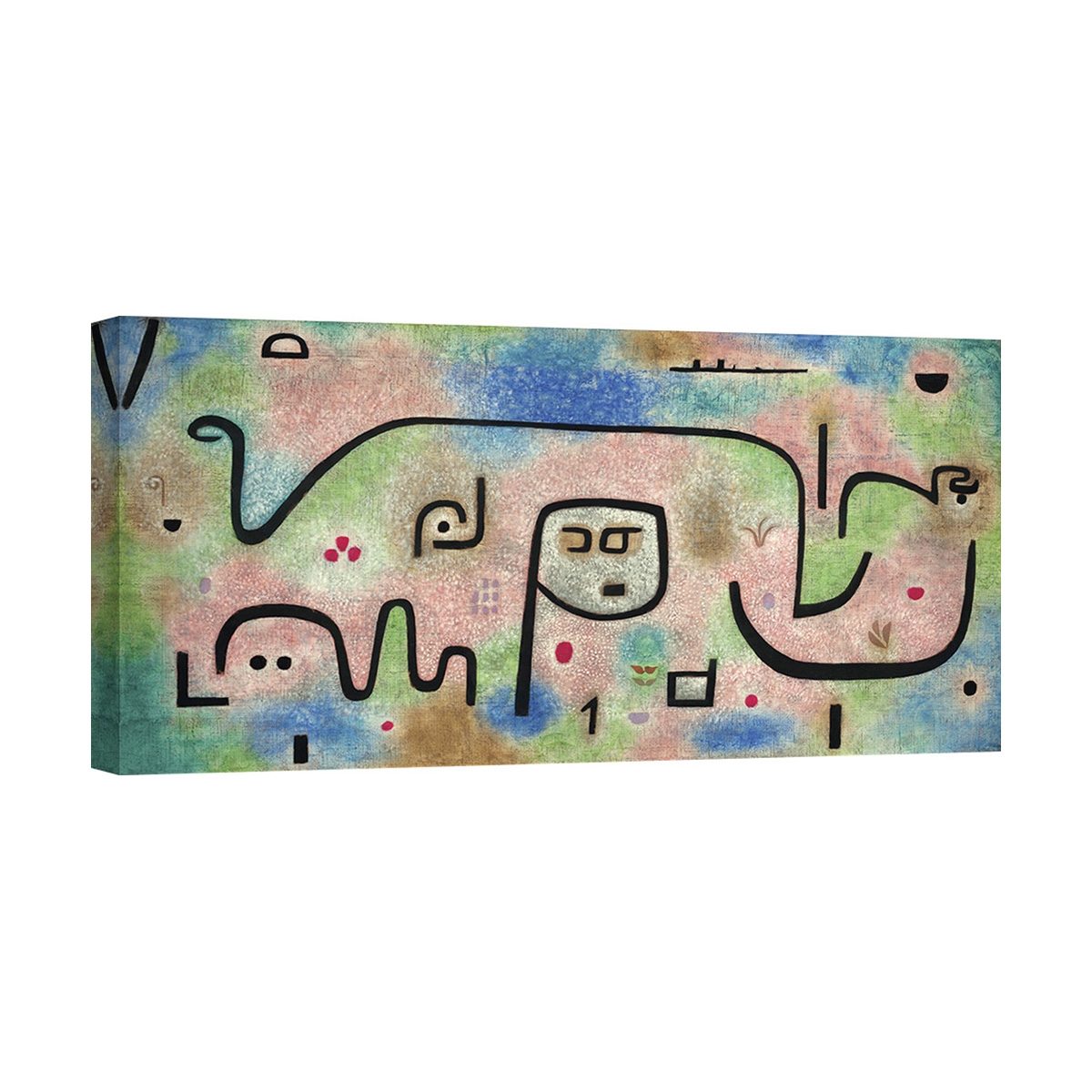 Abstrakt schilderij op canvas kleurrijk Insula Dulcamara Paul Klee Aanbieding Abstrakt schilderij op canvas kleurrijk Insula Dulcamara Paul Klee Aanbieding
