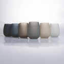 Set de 6 verres de table goutte 600ml gris Happy Hour Stones Vente