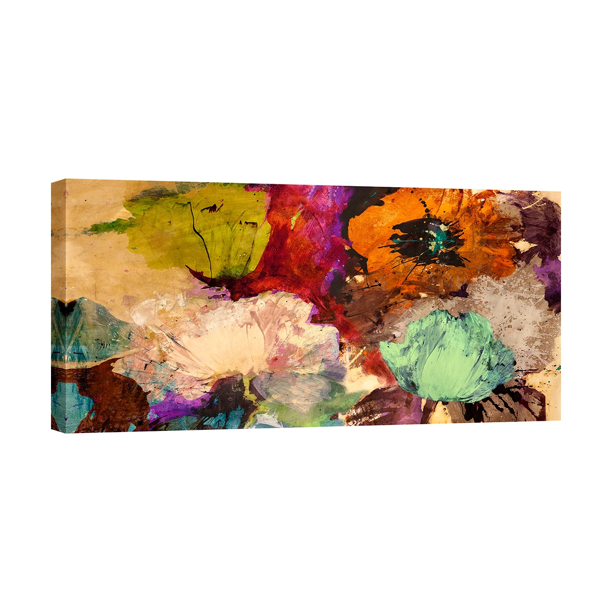 Abstract Bloemenpaneel op Canvas Floating Flowers Jim Stone Aanbieding Abstract Bloemenpaneel op Canvas Floating Flowers Jim Stone Aanbieding