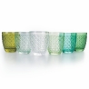 Ensemble de 6 verres de table en verre vert transparent Castle Greenery Vente