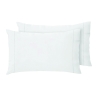 Ensemble de 2 taies d'oreiller 50x80cm en coton blanc avec rabat Toronto Promotion