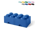 Baksteencontainer met 2 lades LEGO Brick Drawer 8 bottoncini Aanbieding