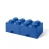 Baksteencontainer met 2 lades LEGO Brick Drawer 8 bottoncini Afmetingen