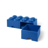 Baksteencontainer met 2 lades LEGO Brick Drawer 8 bottoncini 