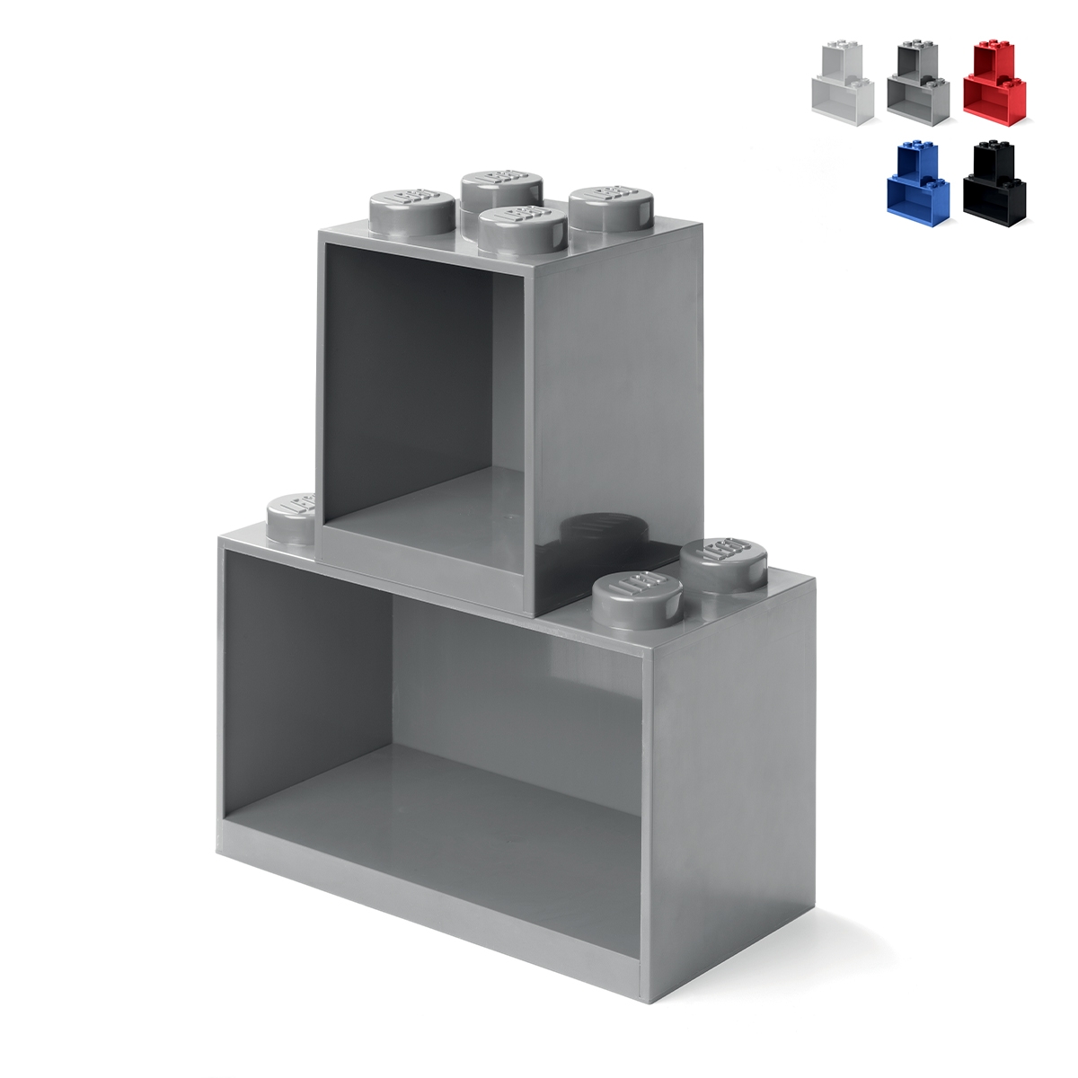 LEGO Brick Shelf Set 4+8 Stapelbare Modulaire Opbergplanken Aanbod