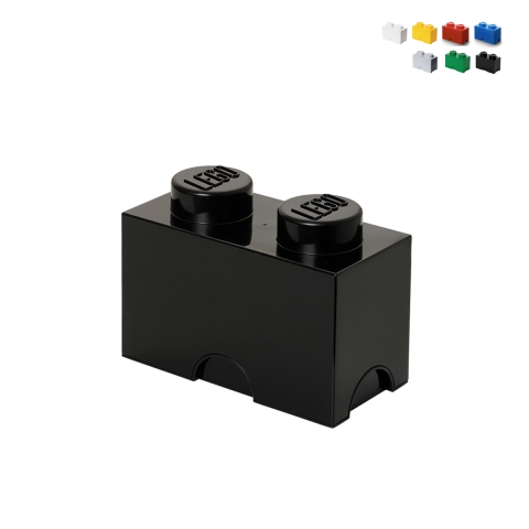 Boîte rectangulaire empilable style LEGO Brick 2 plots Promotion