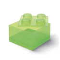 Transparante opbergdoos met deksel LEGO Brick 4 noppen Voorraad