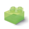 Transparante opbergdoos met deksel LEGO Brick 4 noppen Voorraad