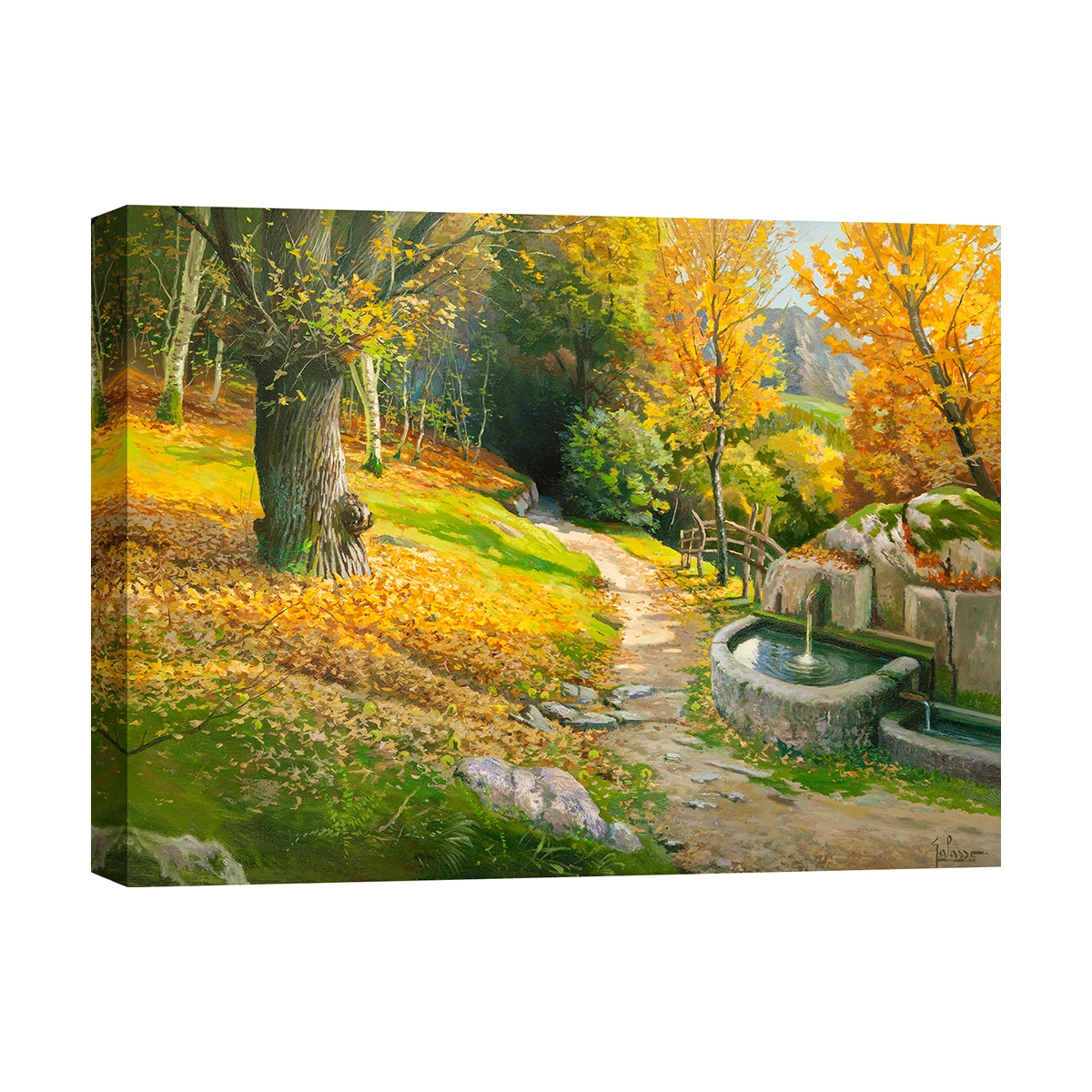 Tableau imprimé sur toile paysage "Ristoro sul sentiero" Adriano Galasso Promotion Tableau imprimé sur toile paysage "Ristoro sul sentiero" Adriano Galasso Promotion